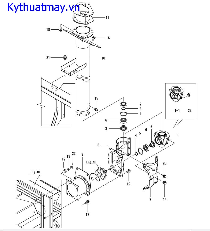 ống bao trục tải lúa